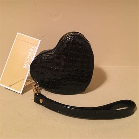 michael kors heart shaped coin purse|Michael Kors black wallet purse.